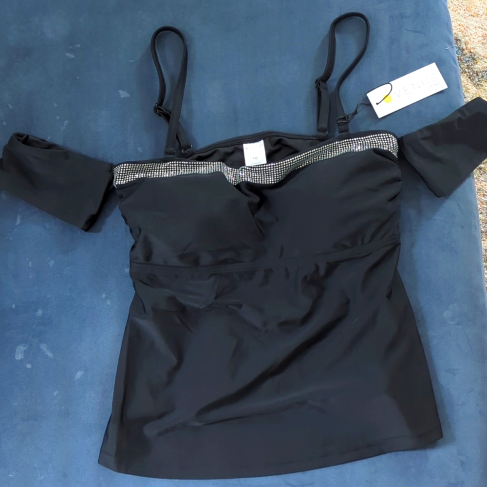 Black tankini, NWT